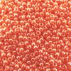 Seed Beads Round Size 11/0 28GM Opaque Lustered Pumpkin