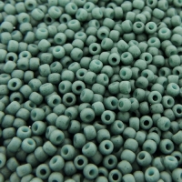 Seed Beads Round Size 11/0 28GM Semi Glazed Turquoise