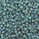 Seed Beads Round Size 11/0 28GM Semi Glazed Rainbow Turquoise
