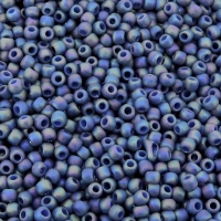 Seed Beads Round Size 11/0 28GM Semi Glazed Rainbow Soft Blue