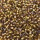Seed Beads Round Size 11/0 28GM Gold Lined Rainbow Topaz
