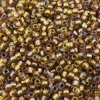Seed Beads Round Size 11/0 28GM Gold Lined Rainbow Topaz