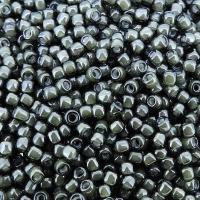 Seed Beads Round Size 11/0 28GM IC Black Diamond/White Lined