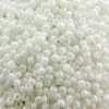 Seed Beads Round Size 11/0 28GM Opaque White Rainbow