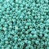 Seed Beads Round Size 11/0 28GM Opaque Rainbow Turquoise