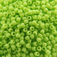 Seed Beads Round Size 11/0 28GM Opaque Sour Apple