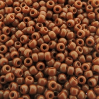 Seed Beads Round Size 11/0 28GM Opaque Terracotta