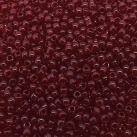 Seed Beads Round Size 11/0 28GM Transparent Ruby