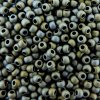 Seed Beads Round Size 11/0 28GM Metallic Matte Gray Iris