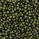Seed Beads Round Size 11/0 28GM Metallic Matte Olive Green