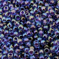 Seed Beads Round Size 11/0 28GM IC RB Aqua/Purple Lnd