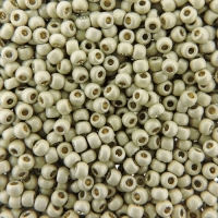 Seed Beads Round Size 11/0 28GM PermaFinish Galvanized Matte Slv