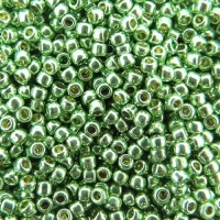 Seed Beads Round Size 11/0 28GM PermaFinish Galvanized Sea Foam