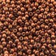 Seed Beads Round Size 11/0 28GM PermaFinish Galvanized Brick Red