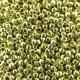 Seed Beads Round Size 11/0 28GM PermaFinish Galvanized Lemon Gld