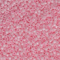 Toho Round Seed Beads Size 15/0 Opaque Lustered Baby Pink 8GM
