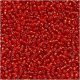 Toho Round Seed Beads Size 15/0 Silver Lined Ruby 8GM