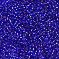 Toho Round Seed Beads Size 15/0 Silver Lined Cobalt 8GM