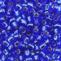 Toho Seed Beads Round Size 6/0 26GM Silver Lined Sapphire