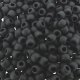 Toho Seed Beads Round Size 6/0 26GM Opaque Frosted Jet Black