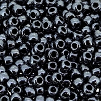 Toho Seed Beads Round Size 6/0 26GM Metallic Hematite