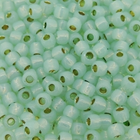 Toho Seed Beads Round Size 6/0 26GM Permafinish TL SL Lt Peridot
