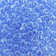Seed Beads Round Size 8/0 Transparent Lustered Lt Sapphire 28GM