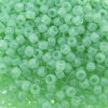 Seed Beads Round Size 8/0 28GM Milky Kiwi Green