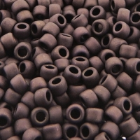 Seed Beads Round Size 8/0 Metallic Frosted Dark Bronze 28GM