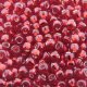 Seed Beads Round Size 8/0 Silver Lined Ruby Red 28GM 8-25C