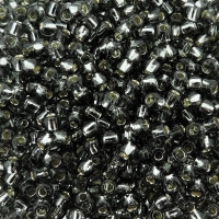 Seed Beads Round Size 8/0 28GM Silver Lined Black Diamond 8-29