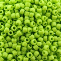 Seed Beads Round Size 8/0 28GM Opaque Sour Apple Green