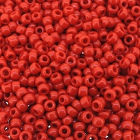 Seed Beads Round Size 8/0 28GM Opaque Cherry Red