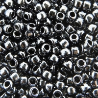 Seed Beads Round Size 8/0 Metallic Hematite 28GM 8-81