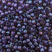 Seed Beads Round Size 8/0 28GM Purple Lined Amethyst 8-928