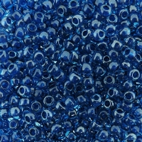 Seed Beads Round Size 8/0 IC Aqua Capri Blue Lined 28GM 8-932