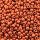 Seed Beads Round Size 8/0 28GM PermaFinish Galvnzd Mat Saffron