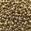 Seed Beads Round Size 8/0 PermaFinish Galvanized Almond 27GM