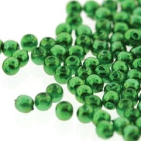 Czech Glass Pearls Round 2mm 150pcs/str Christmas Green