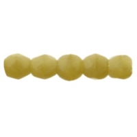 Fire Polished Faceted 2mm Round Beads 50pcs - Antique Beige