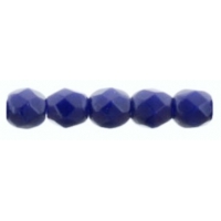 Fire Polished Faceted 2mm Round Beads 50pcs - Navy Blue