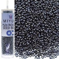 Miyuki Round Seed Beads 15/0 Gunmetal Grey 8.2GM