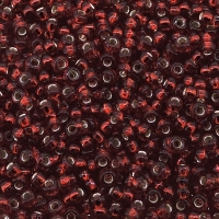 Miyuki Round Seed Beads Size 11/0 Silver Lined Dk Ruby Red 23GM
