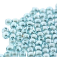 Czech Glass Pearls Round 2mm 150pcs/str Cerulean Blue