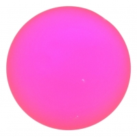 Lunasoft Lucite Cabochon 24mm Round Neon Pink