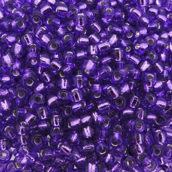  Miyuki Round Seed Beads Size 8/0 Silver Lined Purple 22GM 