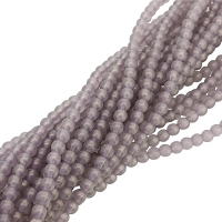 Czech Round Druk Beads 4mm - Sueded Gold Med Amethyst 100pcs