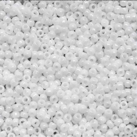 Toho Round Seed Beads Size 15/0 Opaque White 8GM