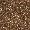 Miyuki Square Seed Beads 1.8mm, Silver Lined Gold 8.2GM