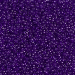  Miyuki Round Seed Beads Size 15/0 Transparent Red Violet 8.2GM 